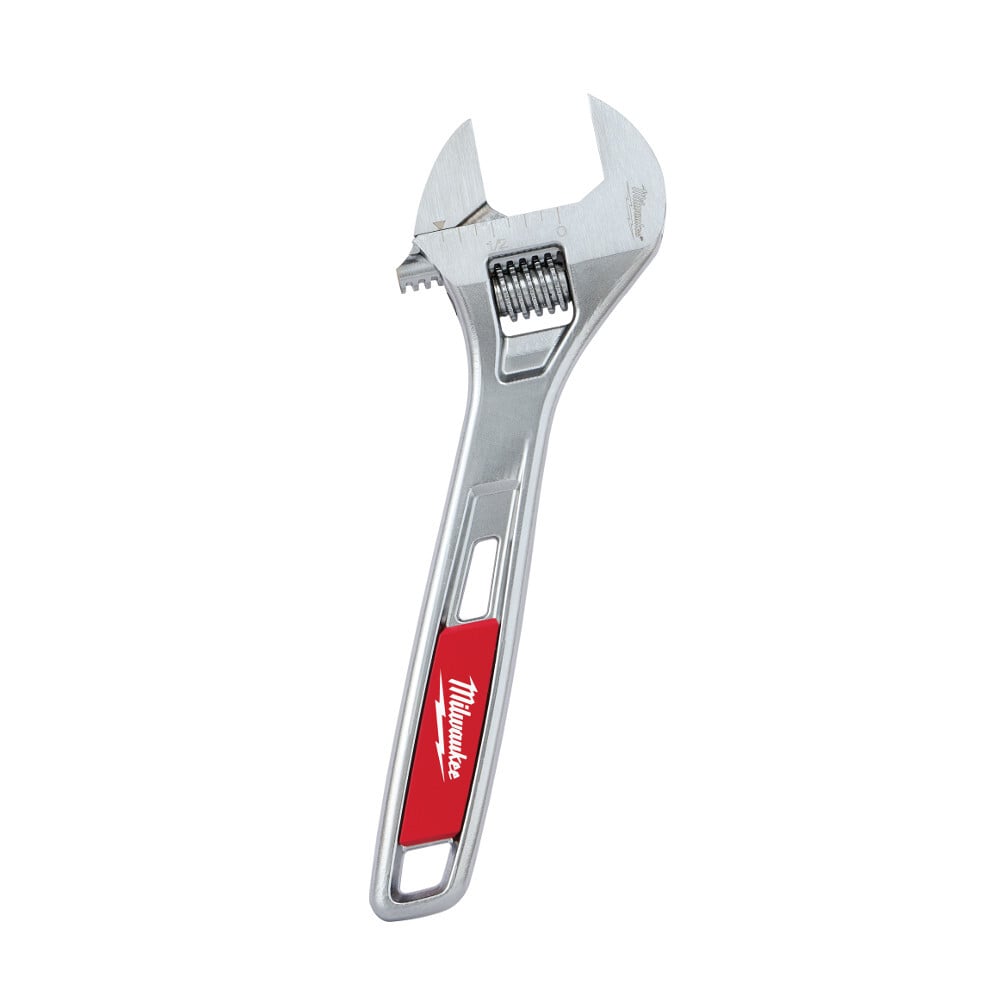 48-22-7406 Uninsulated Adjustable Wrench, 15/16 in, Polished Chrome, 6 in OAL, Steel Body, ASME Specified, Steel