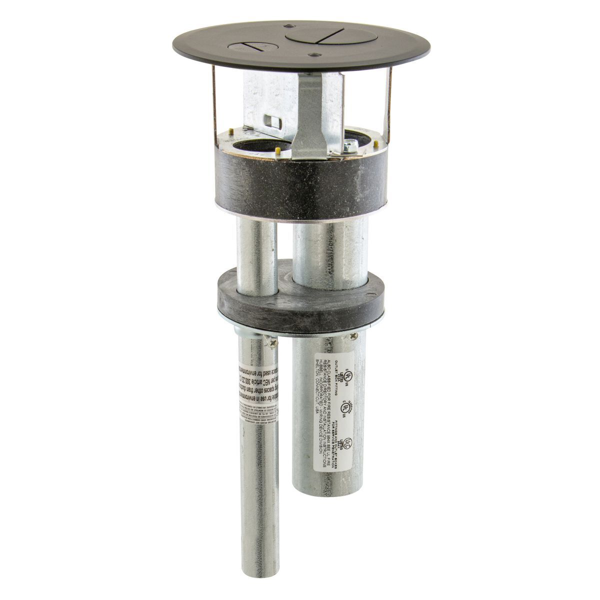 S1R4PTFFBLK S1R Poke Through Kit Furniture Feed, Fabricated