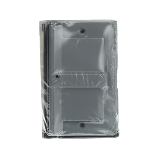 CCG Red Dot Dry-Tite Weatherproof Receptacle Cover, 4-9/16 in L x 2-27/32 in W, Die Cast Aluminum