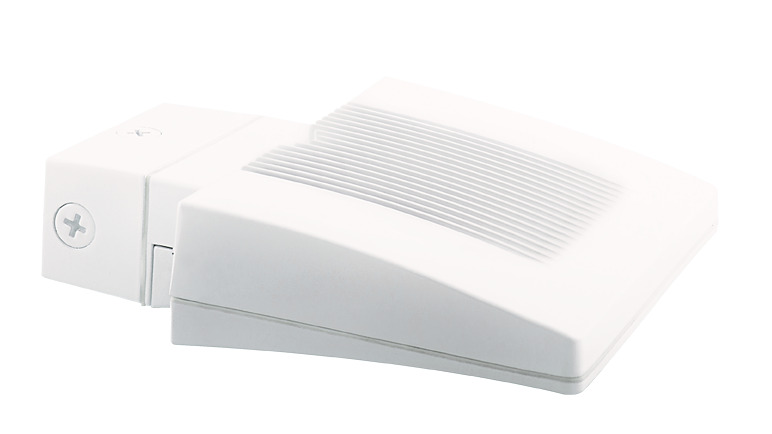 WPLED26W Wallpack,) LED Lamp, 30 W Fixture, 100 to 240/277 VAC, White Housing