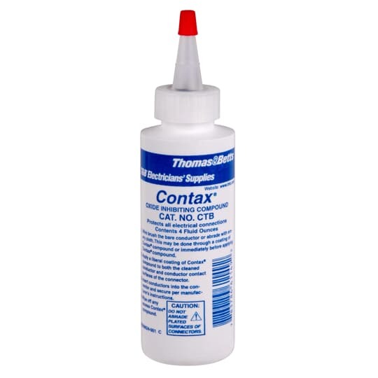 CTB T&B Type CT Connector Oxide Inhibitor, 4 oz Bottle, Solid Thick Paste Form, Black
