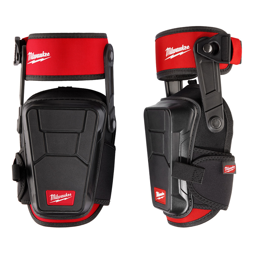 48-73-6051 Knee Pad, Hook & Loop Closure, 2 Straps, Black