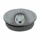 Eaton Crouse-Hinds series Condulet GUA sealing cover, 3-5/8" cover opening diameter, Feraloy iron alloy, 12 thread pitch