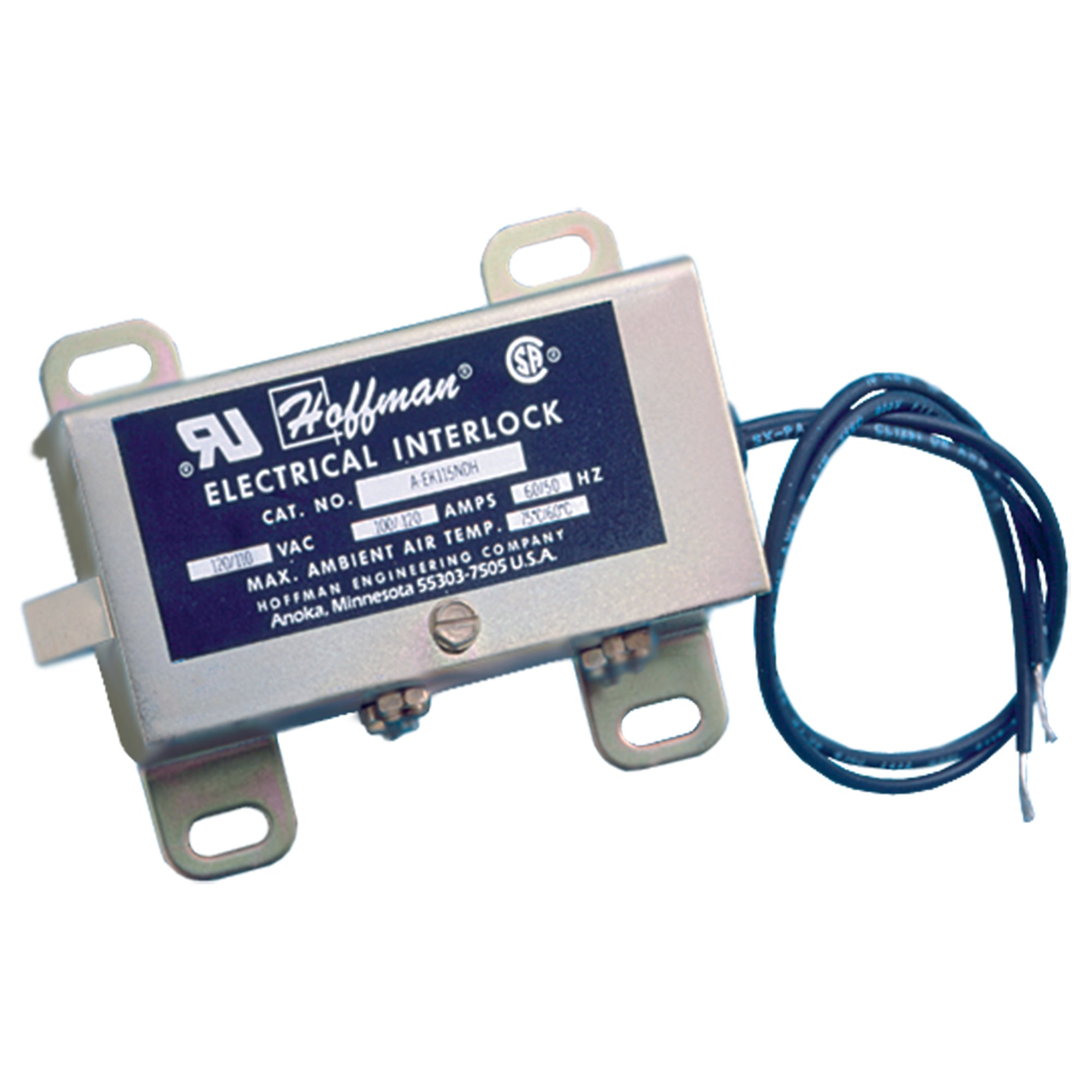 PEK460NDH ProLine P20DC Electrical Interlock, For Use With ProLine DD Door Bar, 480 V AC, 60 Hz, 0.025/0.16 A, Steel, Black