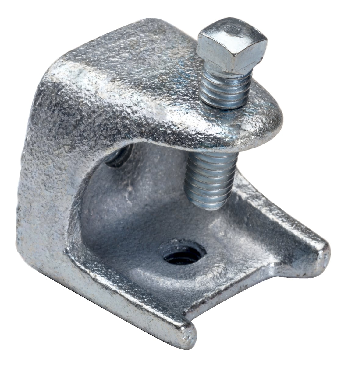 123 Beam Clamp, 300 lb Load, Malleable Iron, Zinc Plated