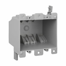 TP3490 Switch Box, PVC, 25 cu-in Capacity, 2 Gangs, 4 in W x 3-3/16 in D x 3-9/16 in H