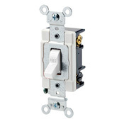 1223-SI 3-Way Grounding AC Quiet Toggle Switch, 120/277 V AC, 20 A, 800 W, 1000 VA Power Rating