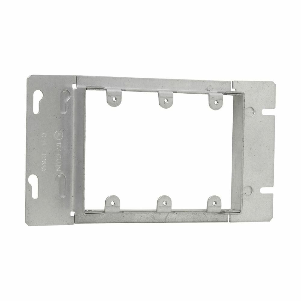 TP657 Welded Gang Box Cover, 7 in L x 4-1/2 in W, Gang Cover, Steel