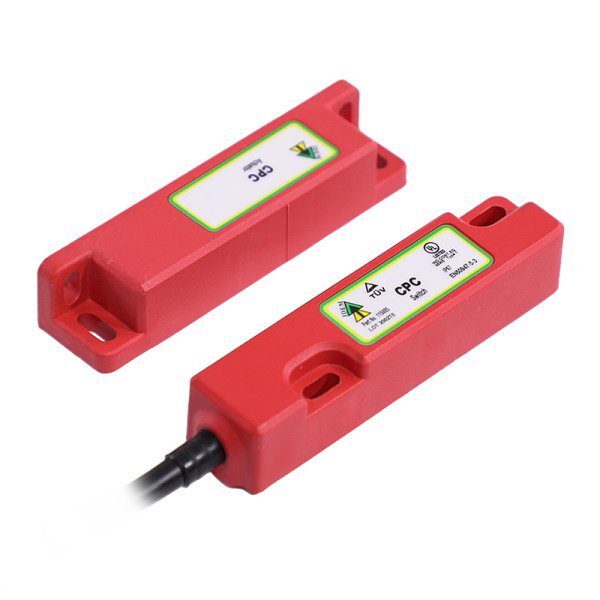 CPC Coded Magnetic Non-Contact Safety Interlock Switch, 2NC 1NO, 5M, LED