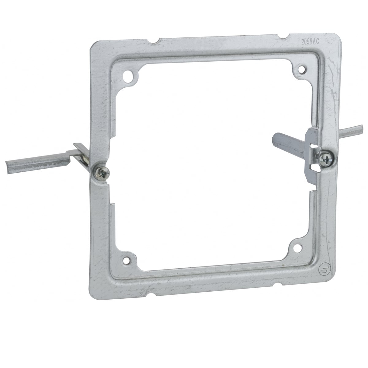 205RAC Square Retro-Ring, 4 in L, Steel, 5/8 in Raised