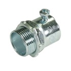 Set Screw Connector, Concrete Tight, Conduit Size 3-1/2 Inches, Length 3.906 Inches, Material Zinc Plated Steel, For use with EMT Conduit