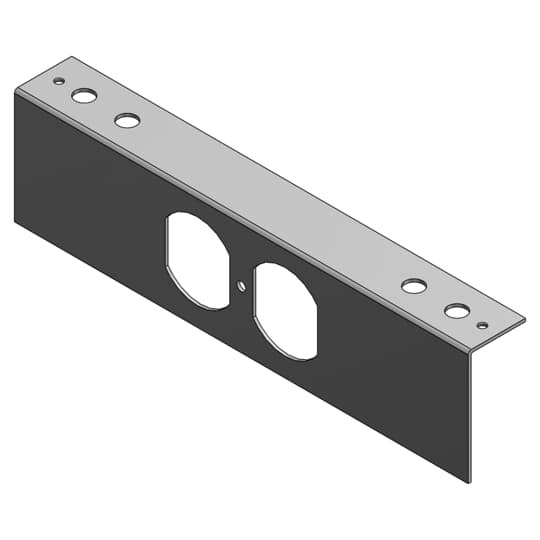 667RP Steel City Recessed Service Device Plate, For Use With 667 SC Floor Box, Steel