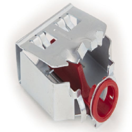 AMC-52QI Bridgeport E-Z Lock Connector, 3/8 in Trade, 1 Conductor, 0.43 to 0.59 in Cable Openings, Steel, Zinc Plated