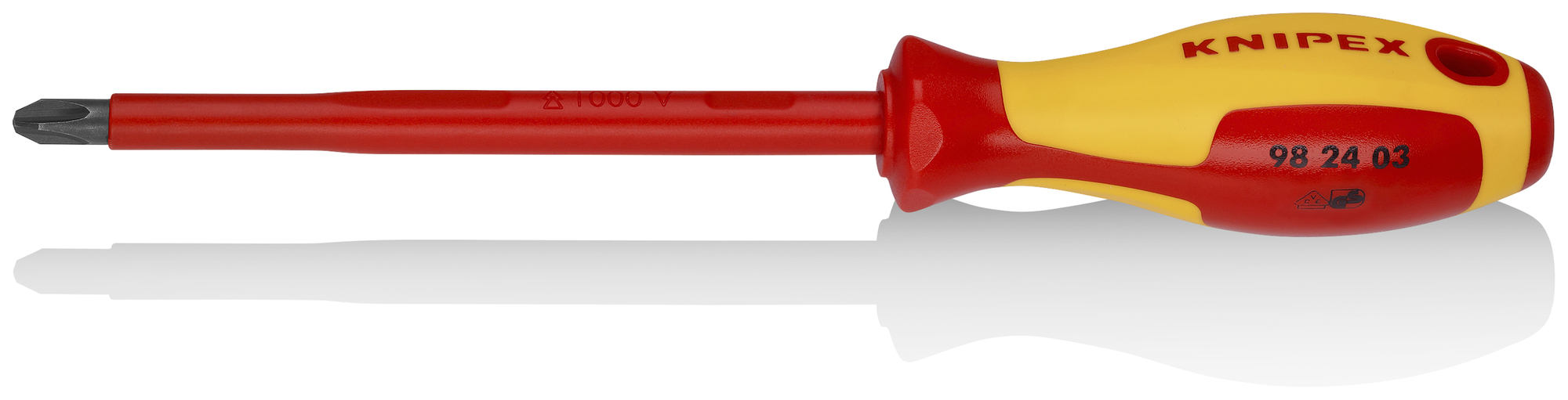 Phillips Screwdriver, 6 in.-1000V Insulated, P3, 10 1/2 in., Multi-Component, VDE