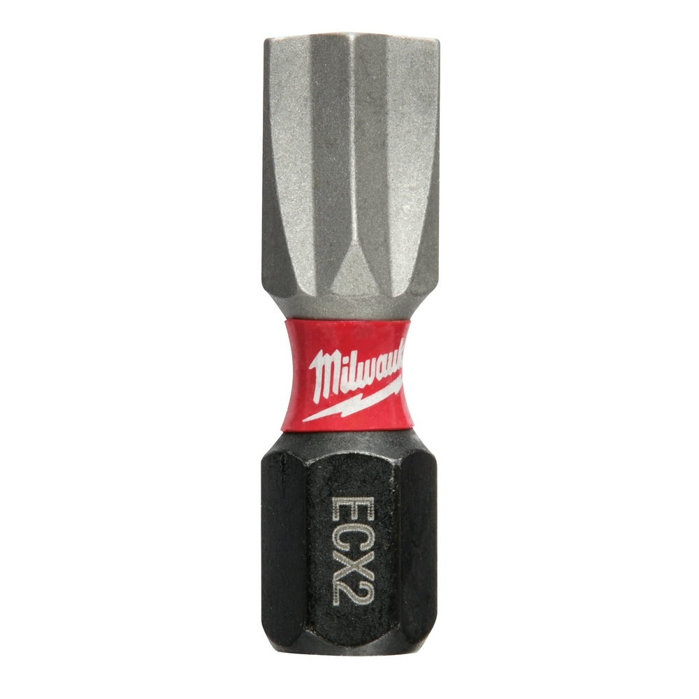 48-32-4142 Shockwave Impact Duty Impact Insert Bit, #2 ECX Point, 1 in OAL, 1/4 in, Custom Alloy76 Steel
