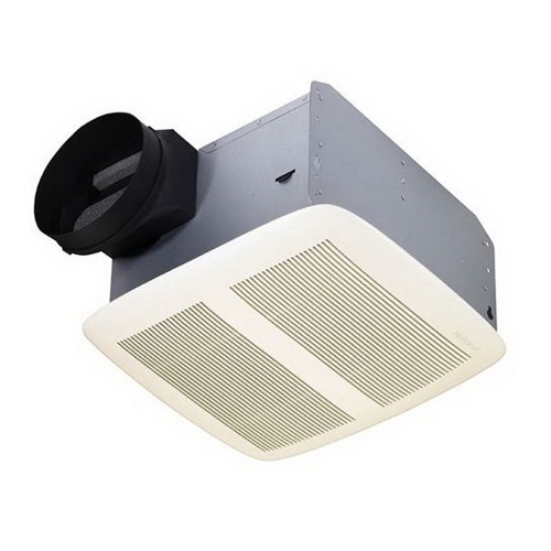 NuTone QTXE 150 CFM Ventilation Fan with White Grille, 1.4 Sones; ENERGY STAR Certified