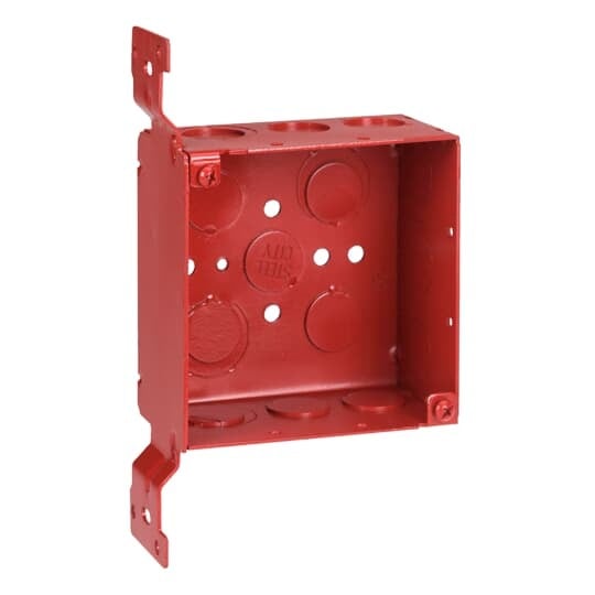 52171-CV-1234RD Steel City Specialty Outlet Box, Steel, 30.3 cu-in Capacity, (1) Outlets, (17) Knockouts, 4 in H x 4 in W x 2-1/8 in D