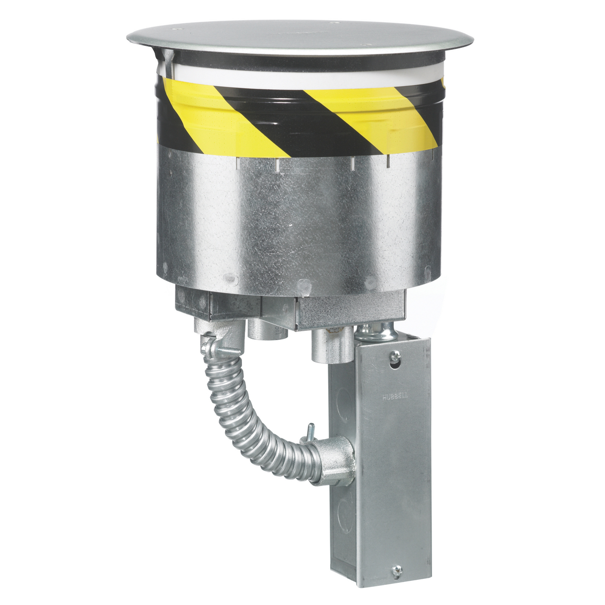 S1R8PTFIT2 Flush Recessed Standard Sized Poke-Through, 8 in Hole, 9.53 in Dia x 0.06 in THK Cover, 1000 lb Capacity, Assorted Materials