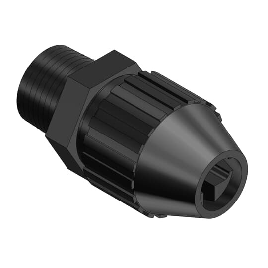 2827 T&B Cable Fitting, 1/2 in Trade, 0.4 x 0.19 in to 0.55 x 0.28 in Cable Openings, Nylon
