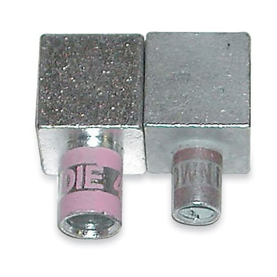 MD10F-3 Color-Keyed 1-Load Female Motor Lead Pigtail Disconnect, 1/0 AWG Beryllium Copper Conductor, Die Code: 42, Copper