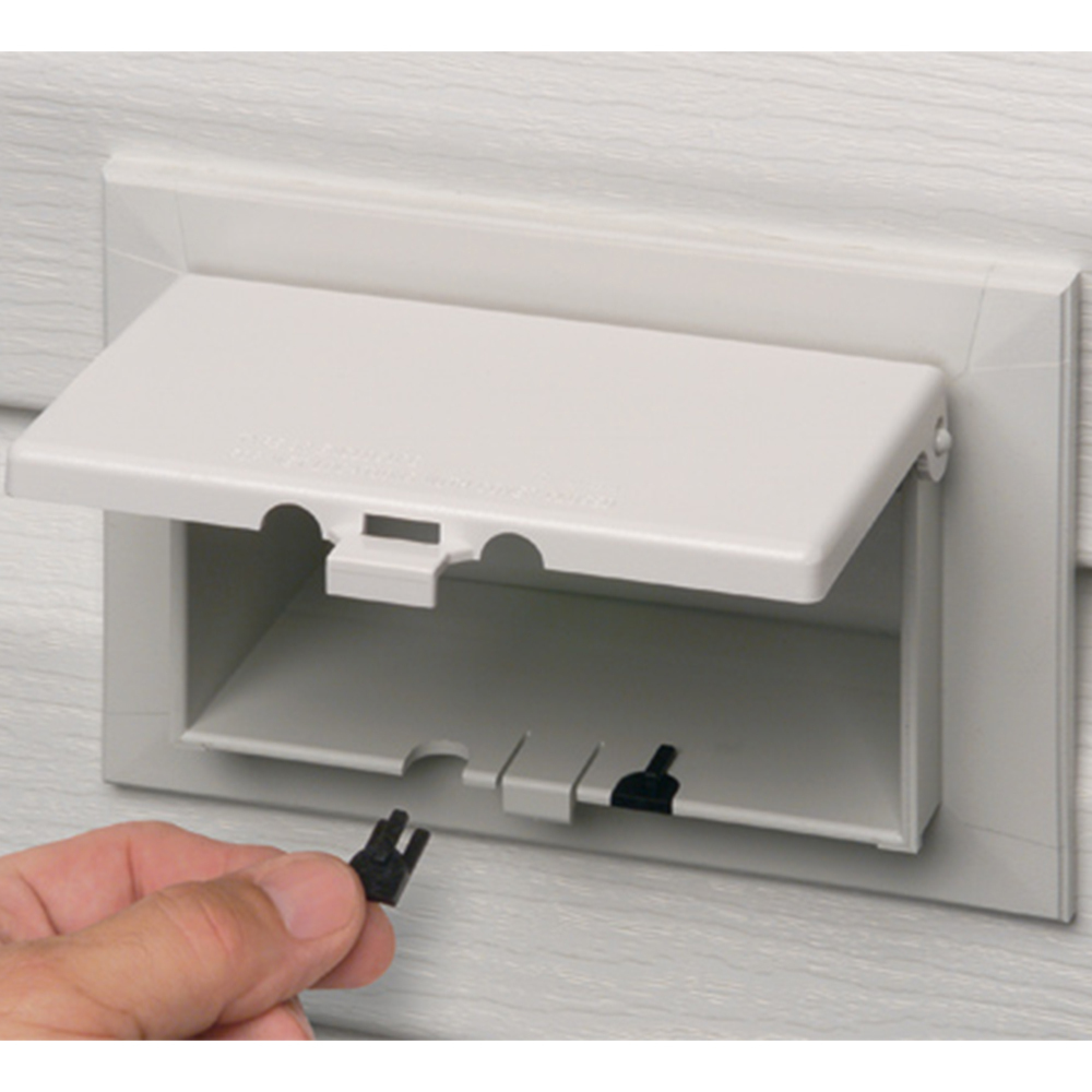 DSBHS1W InBox DB Series Low Profile Electrical Box, Plastic, 25 cu-in Capacity, 1 Gangs, 7.012 in L x 9.058 in W x 5.129 in H