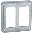 4 In. Square Non-Crushed Corner Covers - Raised 1/2 In., 2 GFCI