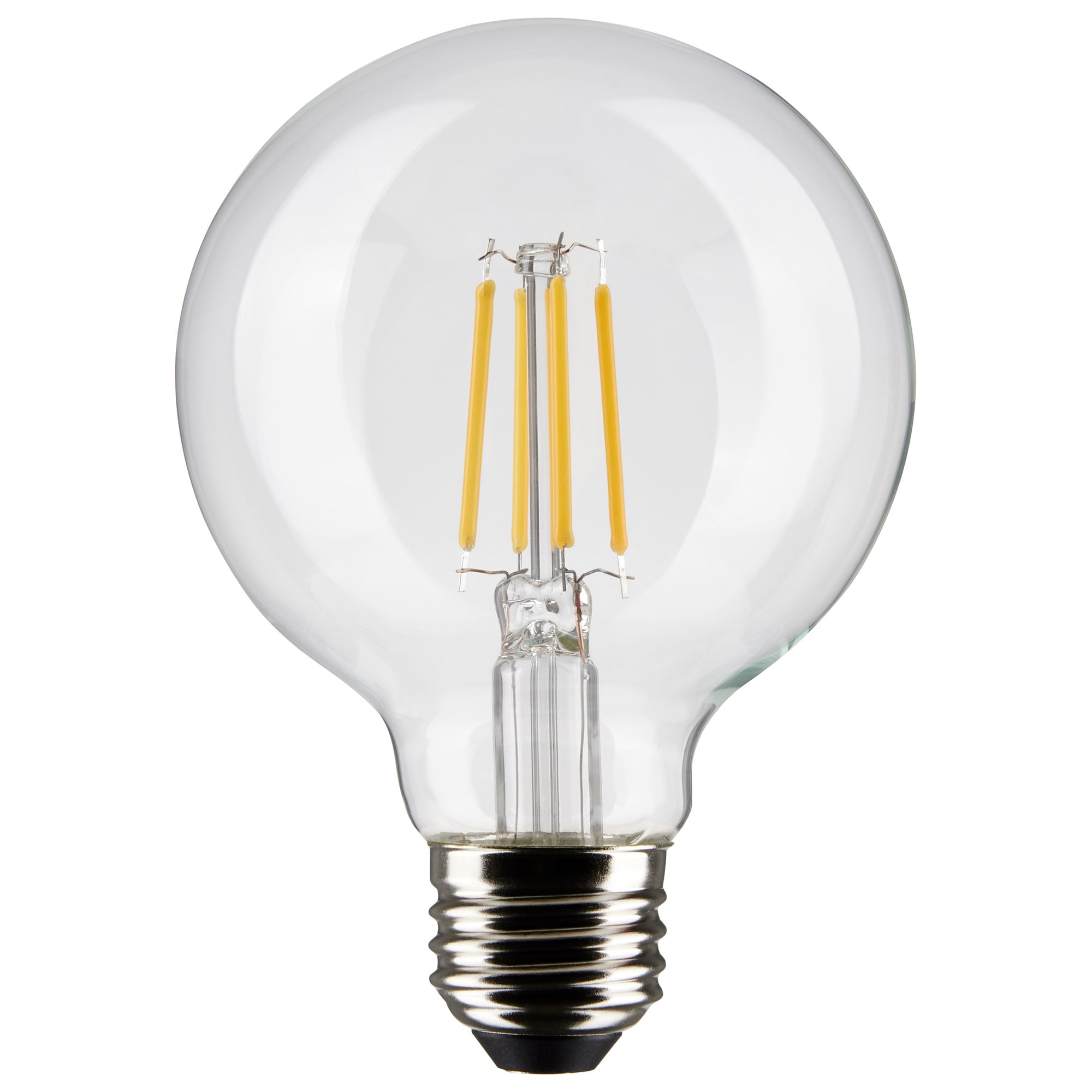 S21226 Dimmable Light Bulb, 4.5 W, 40 W Incandescent Equivalent, E26 Lamp Base, G25 Shape, 350 Lumens