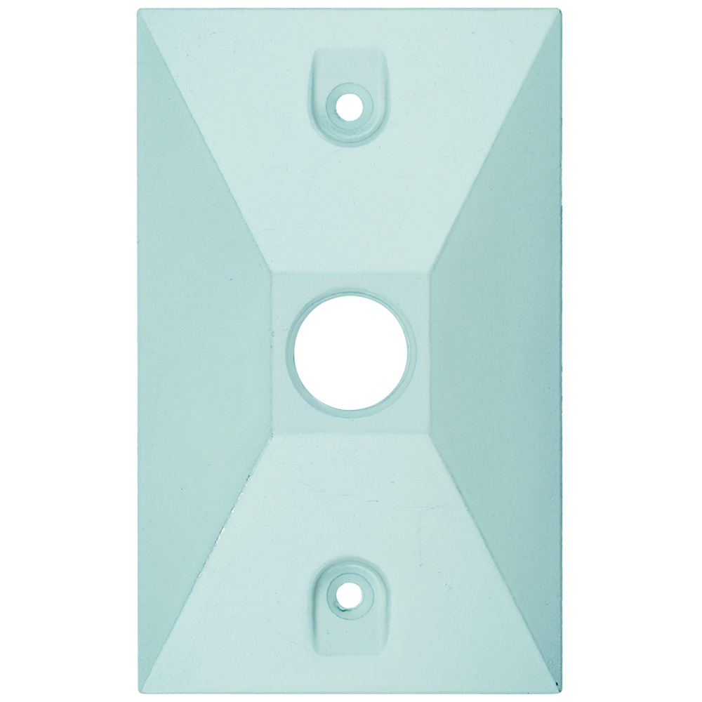 WPB11W Outdoor Lamp Cluster Cover for Single Gang Box, White