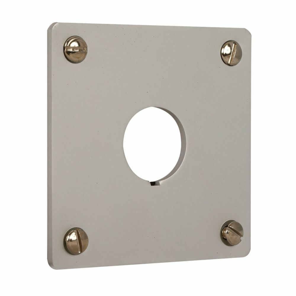 M22-E1 M22 1-Hole Flush Mounting Plate, 2.83 in W, Aluminum