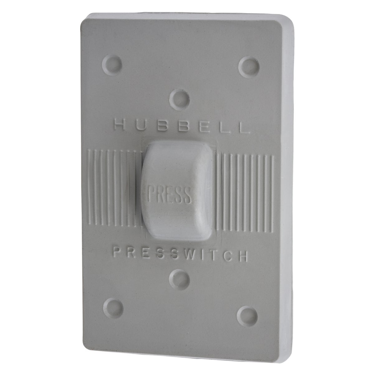HBL1750 1-Outlet Standard Weatherproof Molded Wallplate, 4.63 in L x 2.94 in W, Neoprene