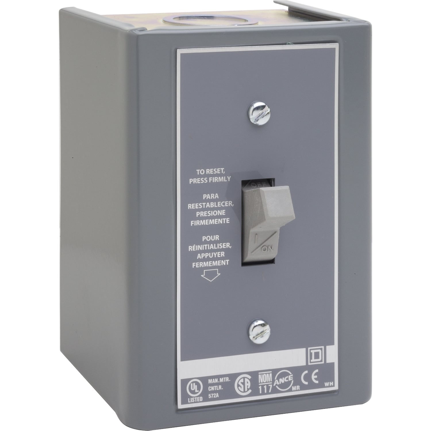 2510FGJ2 Type F Non-Reversing Single Unit Oversized Manual Starter, 2 Poles, NEMA 1 Enclosure
