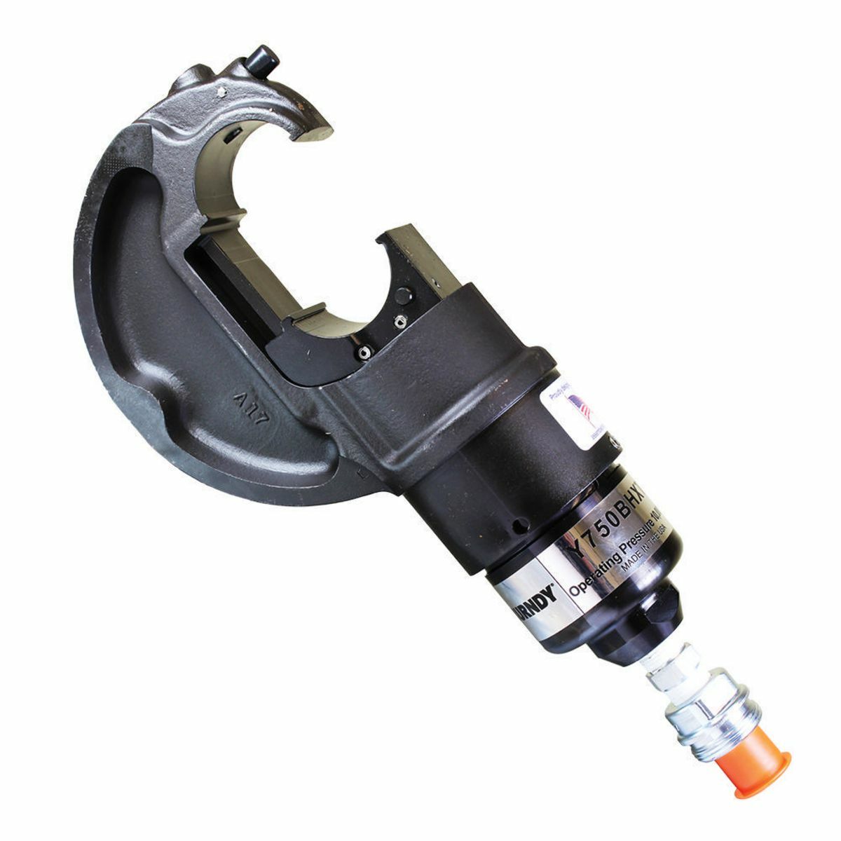 Y750BHXT Remote Operated Hydraulic Crimping Tool Head, For Use With Hydraulic Crimping Tool, 5.2 in W x 2.9 in D x 12.8 in H