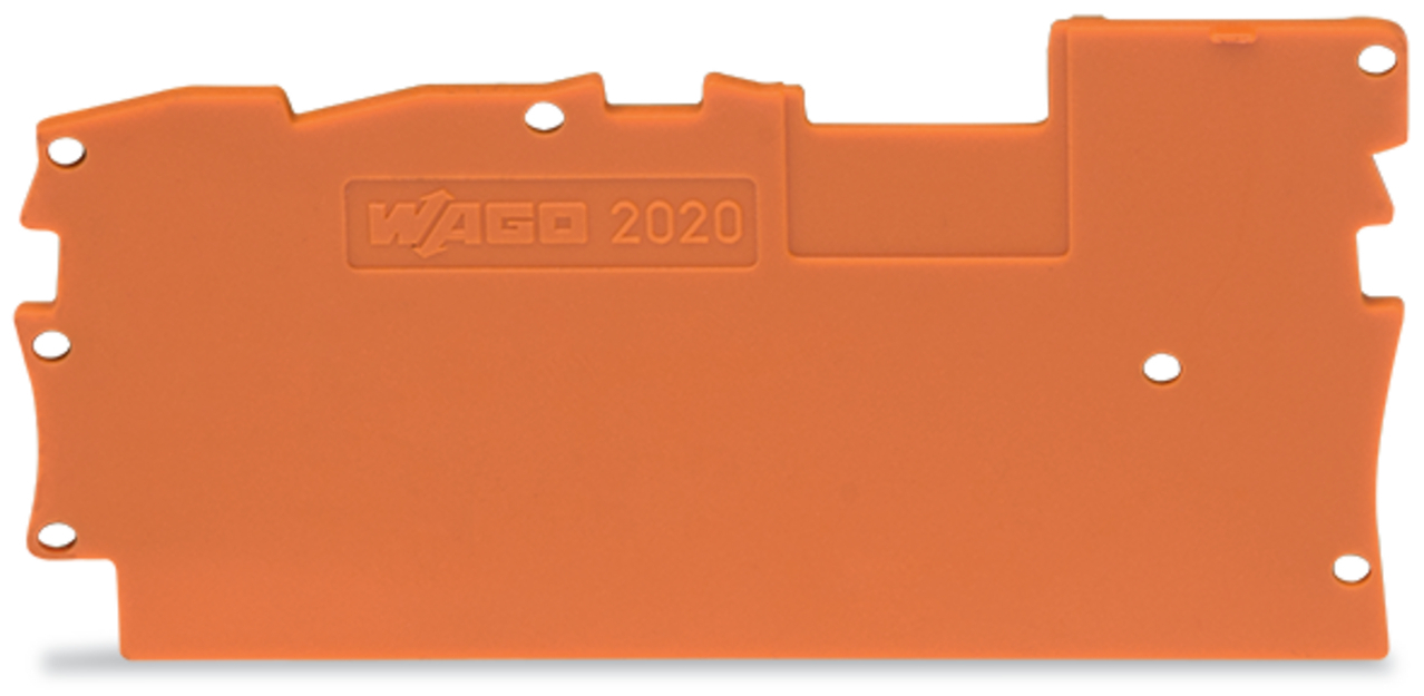 2020-1392 End and Intermediate Plate, Polyamide, Orange