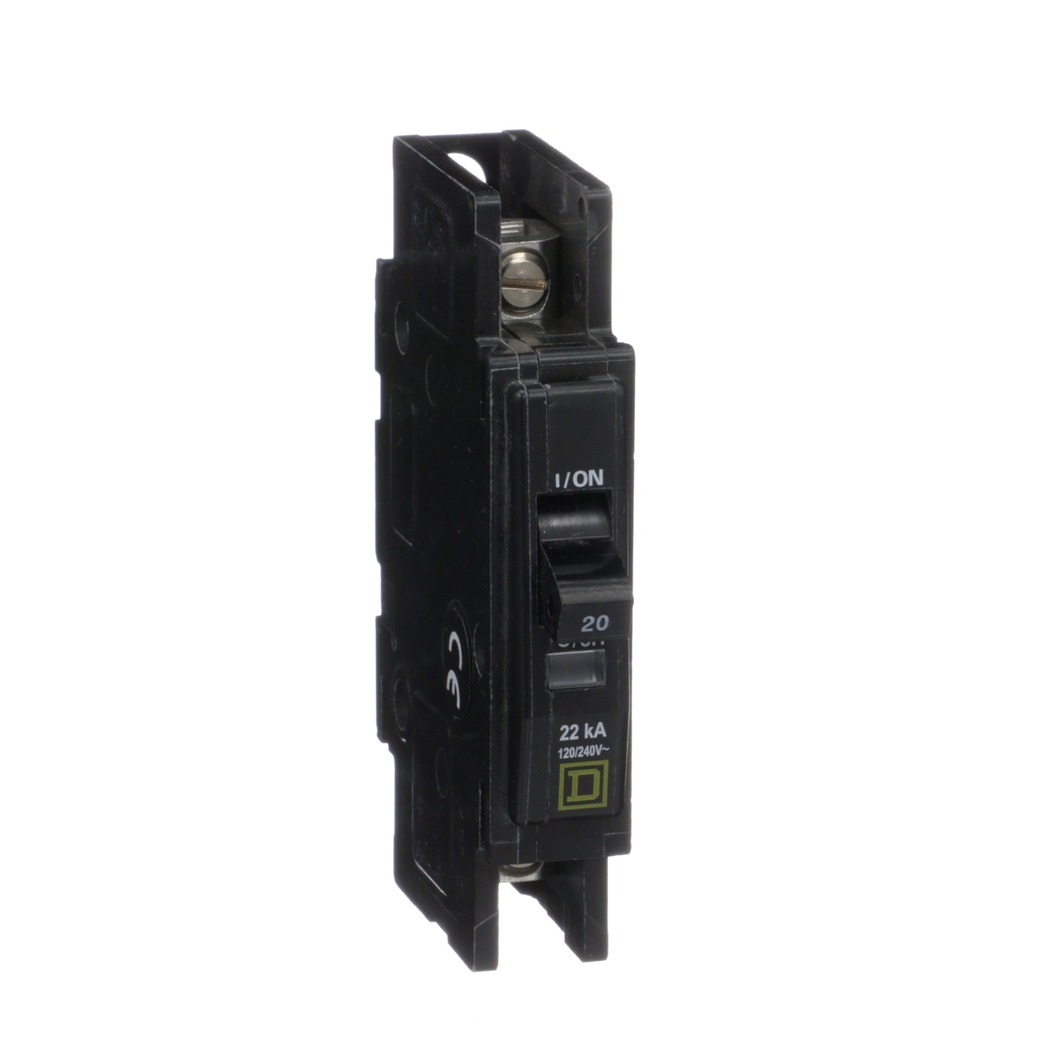 QOU120VH Miniature Circuit Breaker, 20 Amp, 1 Pole, 120/240V