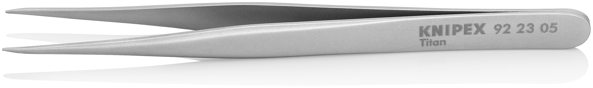 Titanium Gripping Tweezers-Pointed Tips, 4 3/4 in., 0.25 mm TT, 0.25 mm TW