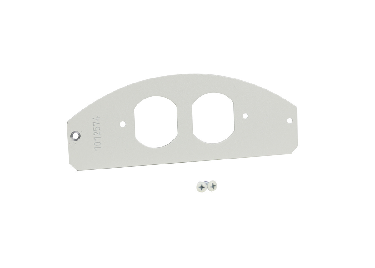 10IN EVO DUP REC DEVICE PLATE WH