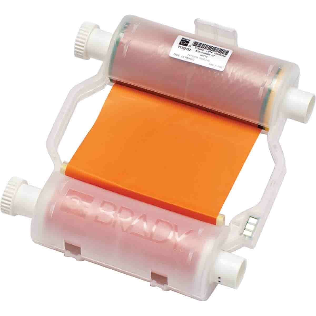 B30-R10000-OR B30 R10000 1-Color Printer Ribbon, 200 ft L x 4.33 in W, Resin, Orange