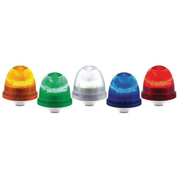 LP22LED-012-024B StreamLine Low Profile Multi-Pattern Beacon, 12 to 24 V AC/DC, LED Lamp, Surface Mount, Blue, CE Certified, cUL Listed, UL Listed