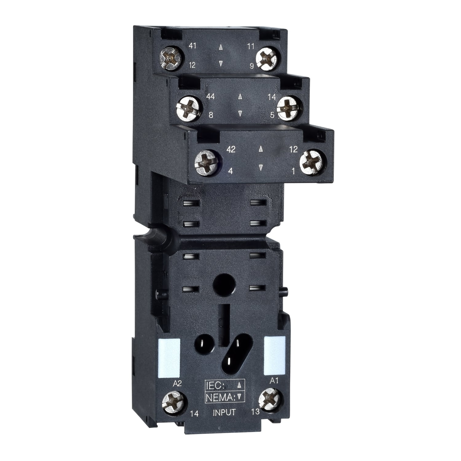 RXZE2S108M Zelio Relay Socket, 250 V AC, 5 to 12 A, For Use With RXM (2CO), RXM (4CO) Plug-In Relay, 8 Pin