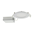 10W LED Direct Wire Downlight - Edge-lit 4 in. CCT Selectable - 120V Dimmable - Round Remote Driver