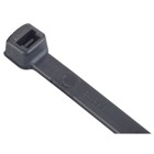 Cable Tie, Heat Stabilized Black Polyamide (Nylon 6.6) for Temperatures up to 105 Degrees Celsius (221 F) for Indoor Applications,  UL/EN/CSA62275 Type 2/21S Rated for AH-2 Plenum and as a Flexible Cable and Conduit Support, Length of 372.24mm (14.655 Inches), Width of 4.73mm (0.186 Inches), Thickness of 1.35mm (0.053 Inches), Tensile Strength Rating of 222 Newtons (50 Pounds)