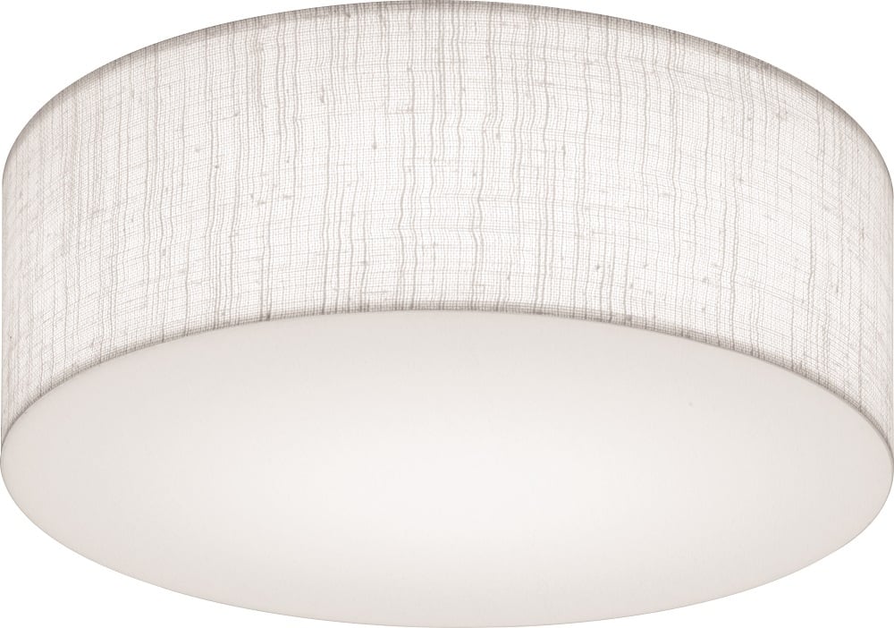 DFMADRL 14 F01 Autry DFMADRL Decorative Large Single Drum Diffuser, 15 in Dia x 4 in D, 24 W Fixture, Fabric, Fixture Mounting