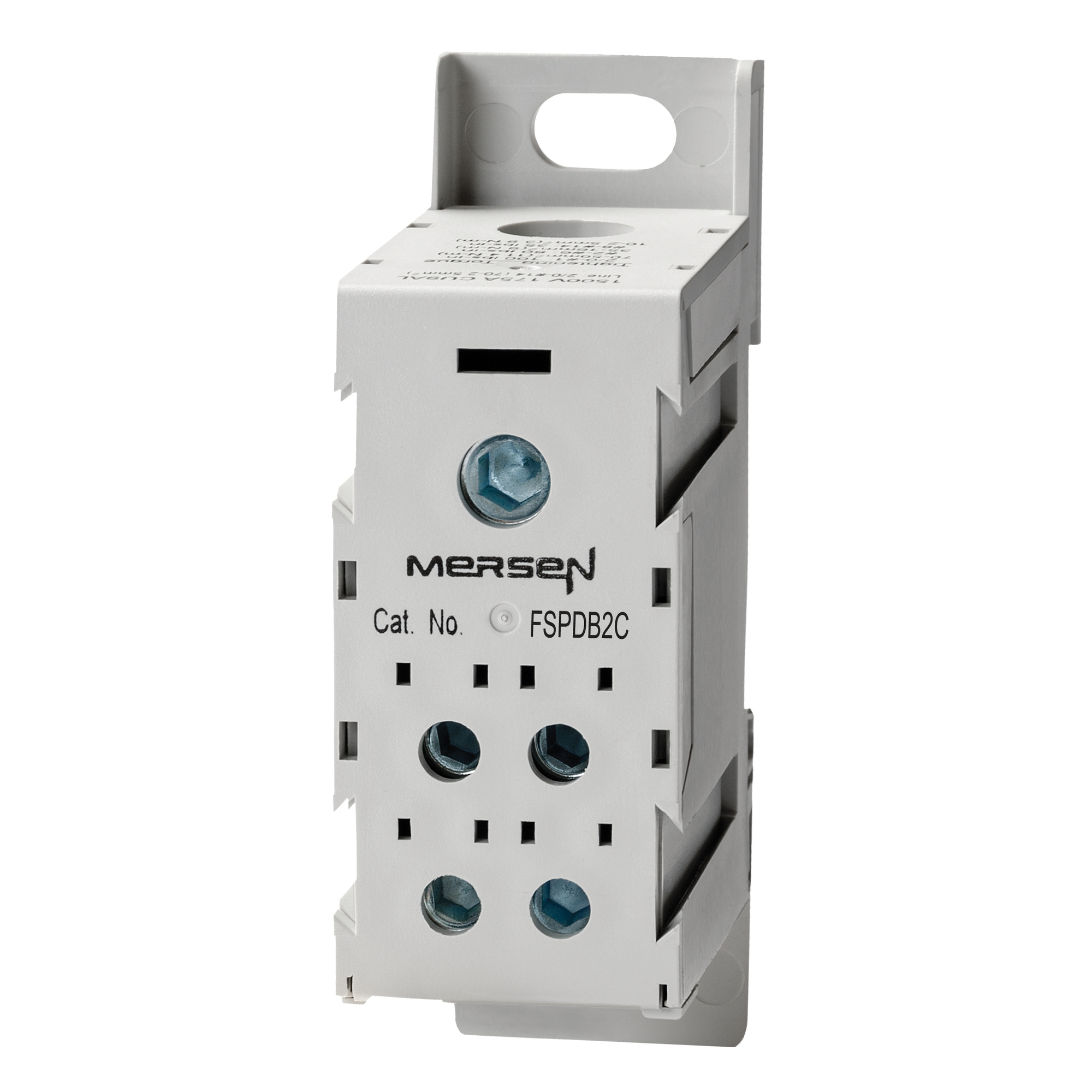 FSPDB2C Finger Safe Power Distribution Block, 600 V AC, 175 A, 1 Pole, 14 to 2/0 AWG Wire