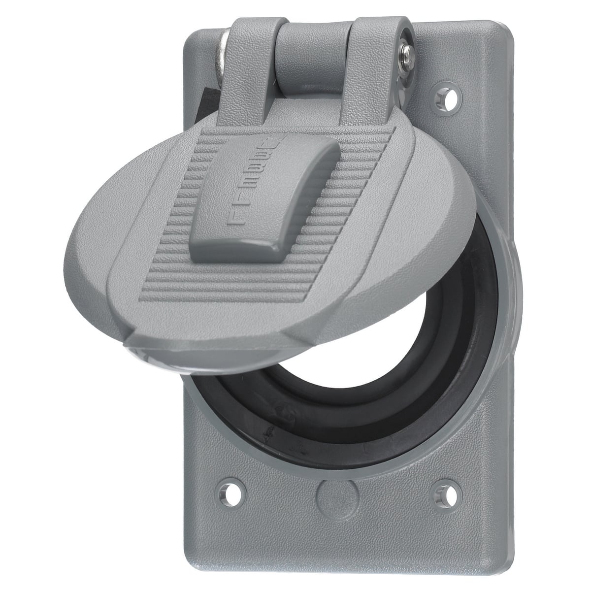 HBL7428WOG 1-Device Standard Molded Weatherproof Lift Cover, 4.56 in L x 3.28 in W x 1.09 in D, Thermoplastic