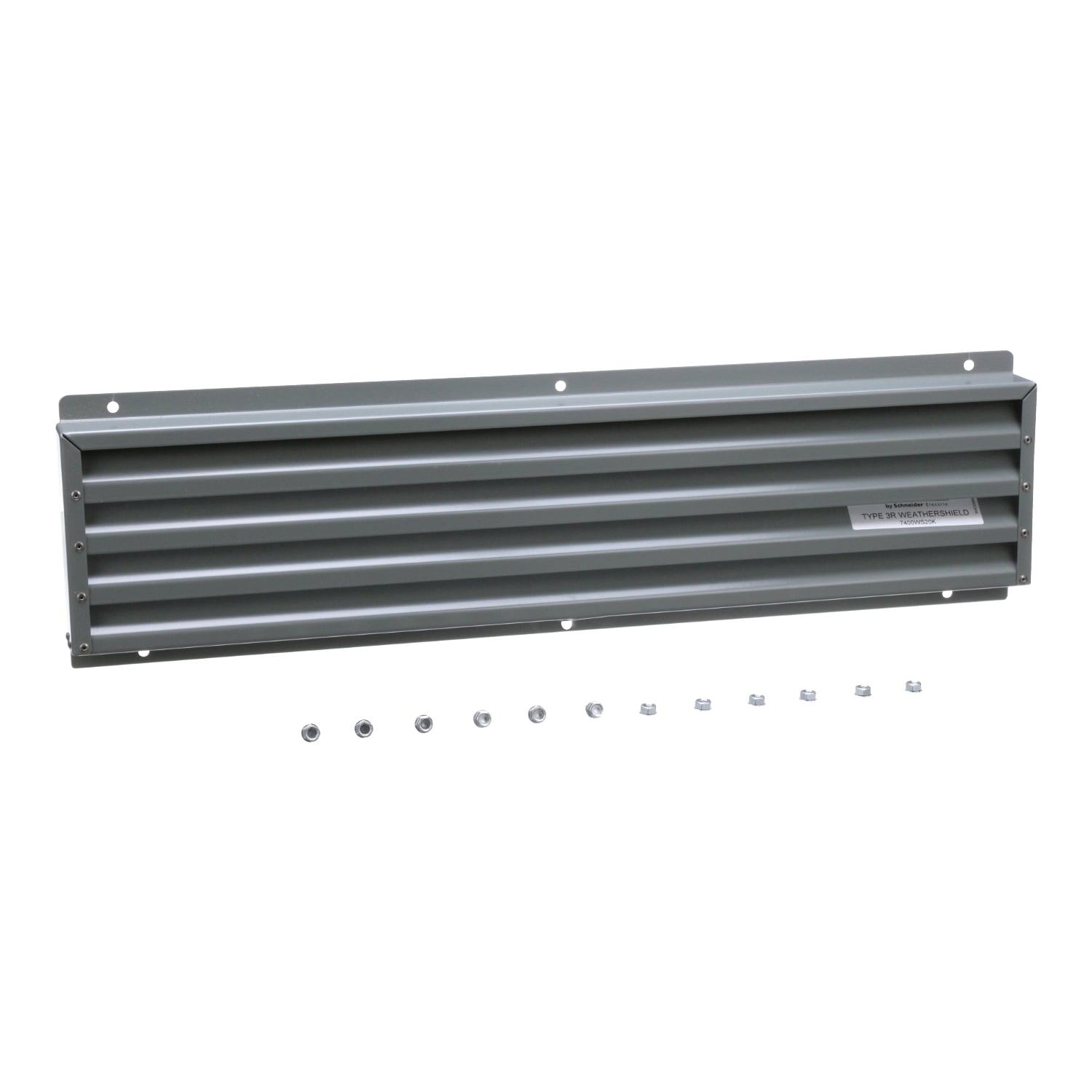 7400WS20M Weathershield, For Use With Transformer, Steel, Gray