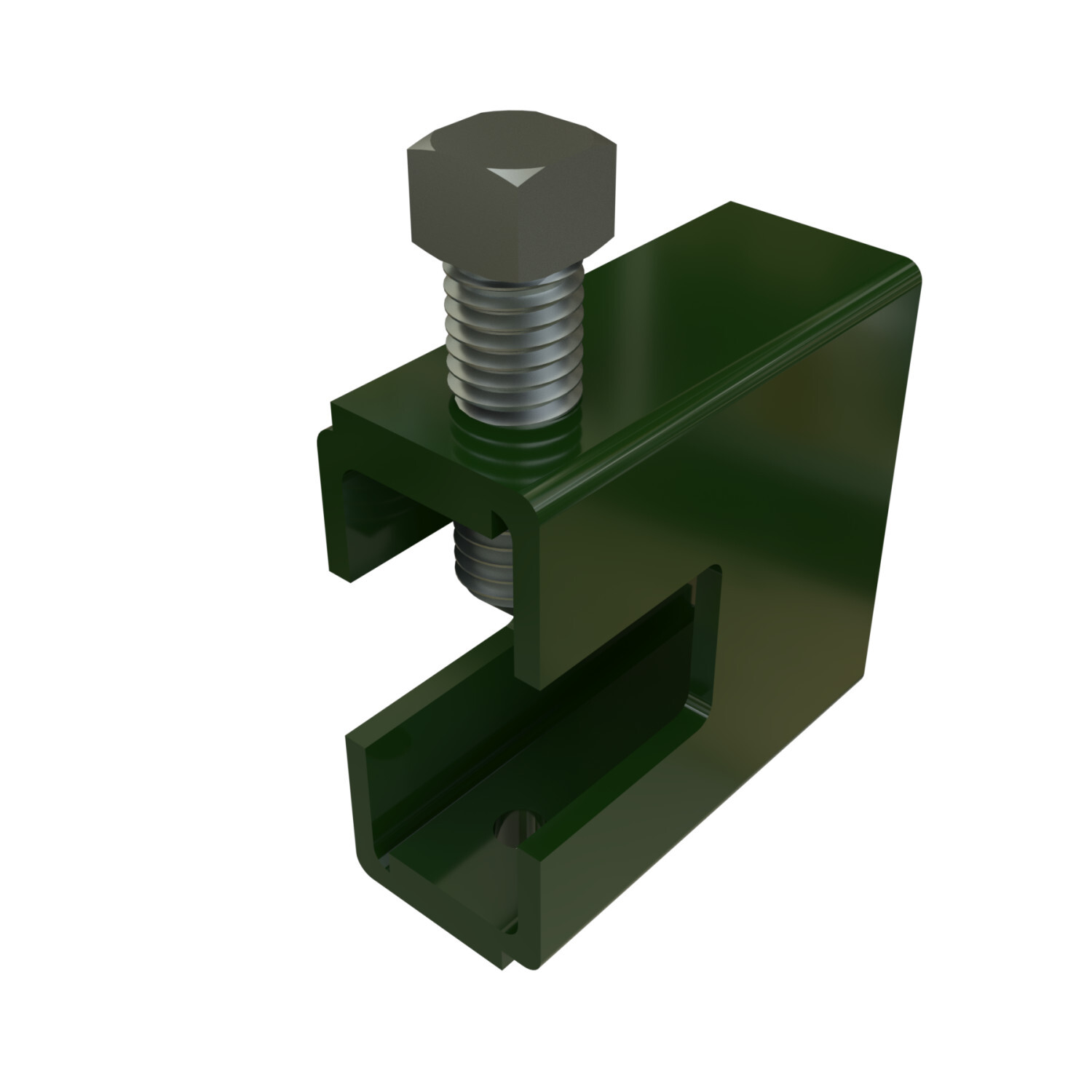 P1651S-GR Beam Clamp, 1-5/8 in Channel, 7/8 in THK, 1600 lb Load