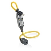 GFA20-3C 2-Pole SJTW Automatic Reset Straight Blade GFCI Cord Set, 120 VAC, (3) 12 AWG, 3 ft L