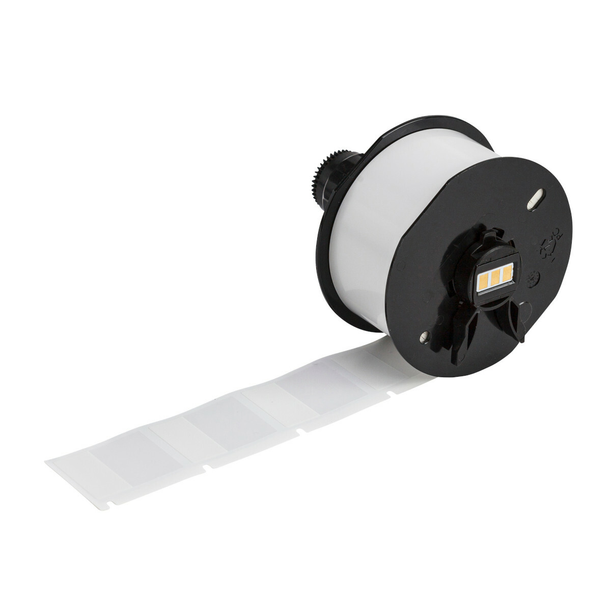 A62-3-427 Rectangular Self-Laminating Printer Label, 1-1/4 in L x 1 in W, Blank Legend, Clear/White, B-427 Vinyl