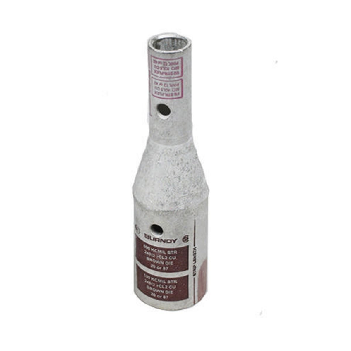 CU Splice Reducer, Barrel A 6 Flex G,H,I,K,M,DLO, 6 AWG, Barrel B 8 Flex G,H,I,K,M,DLO, 8 AWG, Standard Barrel, Internal Chamfer, Tin Plated, Connector is UL/CSA, 90?C Up to 35kV, Kit comes with Clear Heat Shrink, Blue/Red Color Code, 7/49 Die Index.