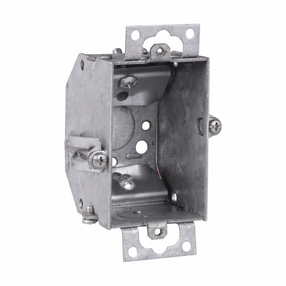 TP137 Thepitt Gangable Welded Switch Box, Steel, 10.5 cu-in Capacity, 1 Gang, 1 Knockout
